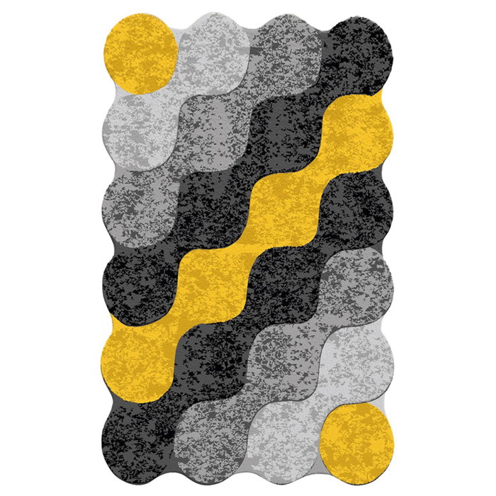 Conceptum Alfombra de Pasillo Circle Djt Multicolor 80 x 100 cm